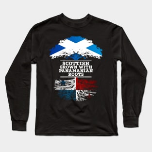 Scottish Grown With Panamanian Roots - Gift for Panamanian With Roots From Panama Long Sleeve T-Shirt
